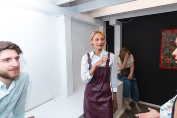Люся Воронова фотографии с выставки Мозаичность 85